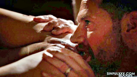 Blonde cook seduced by master in intense close-up oral encounter