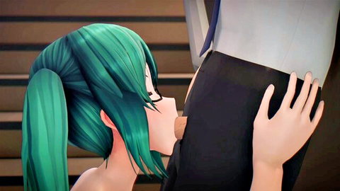 ChunAsa Suzu nude kissing cock in animated oral scene