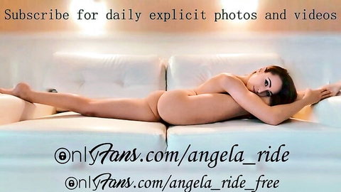 Angela nude sensual teen solo erotic pose showing ass