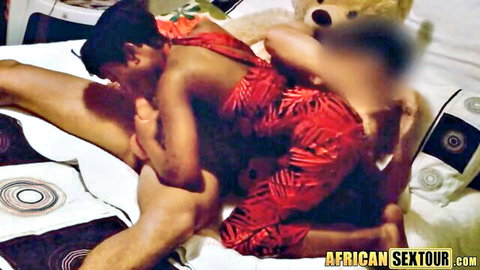 Amateur African teen big ass fucked hard by white friend