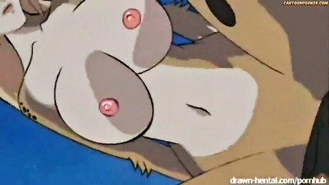 Thundercats Cheetara furry hentai with huge tits and spread legs nude pose