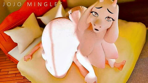 Toriel furry milf in explicit cake sex scene with anthro partner