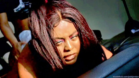 Jade Jordan's fat black ass gets cumshot in intense doggy scene