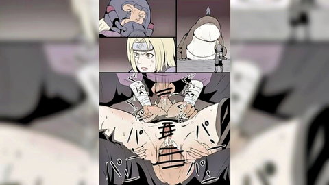 Blonde anime babe in hardcore ecchi manga sex with big tits domination