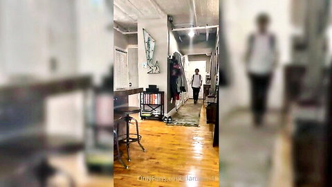 Austin and twink in hallway, teasing gay encounter