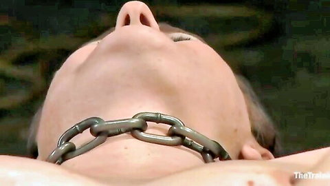 Sophie Monroe nude in chain neck predicament endurance test