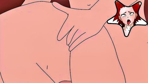 Bakugo's ass grabbed by Kirishima in steamy My Hero Academia yaoi fuck scene