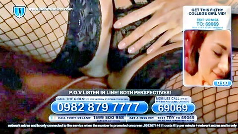 Mica Martinez in fishnet lingerie, seductive Babestation tease