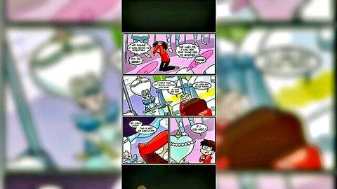 Hentai queen in red dress teases boy with upskirt ass view