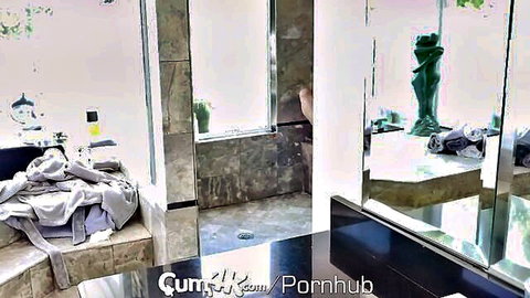 Mistress Alexis nude in bathroom after stepdad creampie, Cum4K