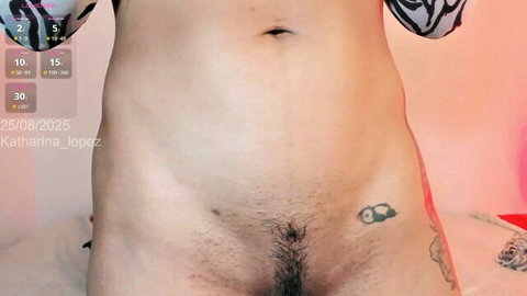 Katharina Lopez exposing hairy ebony pussy in Chaturbate solo show