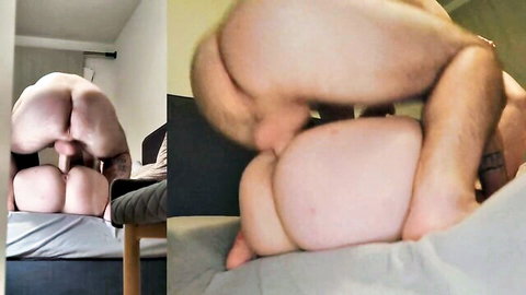 Hairy man with big ass bent over and fucked in intense gay MM sex HD video