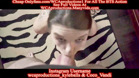 Coco Vandi intense POV blowjob with Anastasia Rose in stepfamily threesome