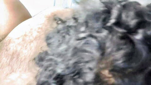 Blurry close-up of Desi wife’s curvy ass and back during steamy sex
