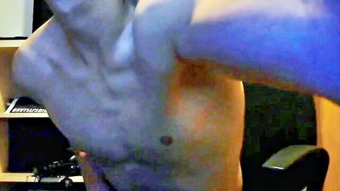 Slim Danish boy nude, masturbating and showing his tight ass in amateur solo video