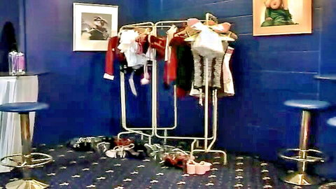 Gorgeous shemales in dressing room for hardcore anal sex action
