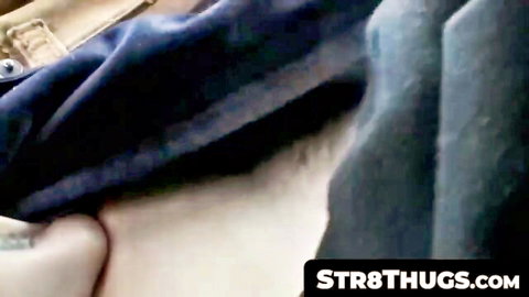 Skater Sean Johansen's strapped erect penis in van boner drain