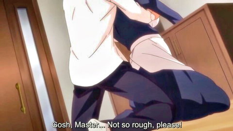 Busty hentai milf in maid outfit rims and sucks stepson's dick roughly
