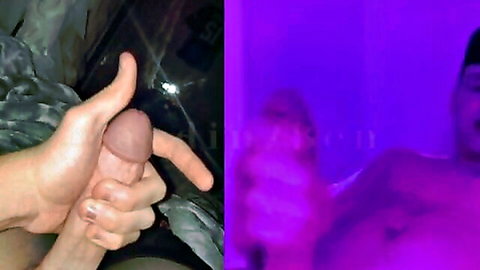Hot boys jerking off in car and bath, explicit handjobs and cumshots
