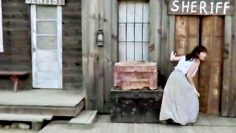 Heather Montanez in sexy dress from Cowboys and Zombies nude scene