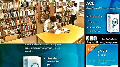 Thai friends in library scene, visiting sick pal reveals big cock surprise