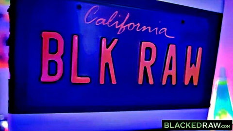 Blacked Raw California race car party orgy neon sign promo