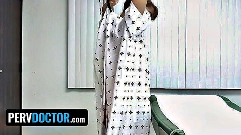 Naughty nurse and teen patient in sexy medical exam from PervDoctor