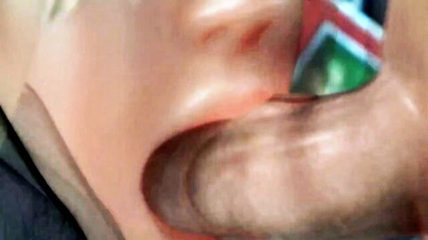 Animated Mercy from Overwatch sucking cock in XXX compilation