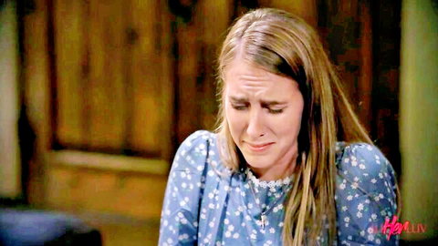 Emotional blonde in floral dress crying in All Her Luv Path to Forgiveness Pt. 2 teaser