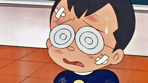 Anime schoolboy with bandages, wide-eyed surprise in uniform, Maicching Machiko-sensei Ep.4 hentai thumbnail