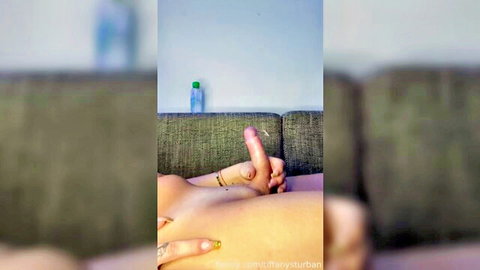 Tiffanysturban nude solo masturbation with dildo insertion and cumshot