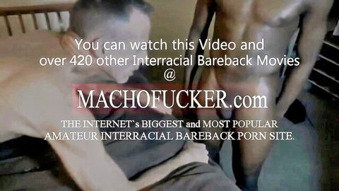 Macho Fucker interracial bareback gay porn with BBC in Toronto