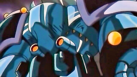 Hentai anime warriors in blue armor battling in intense lesbian orgy scene