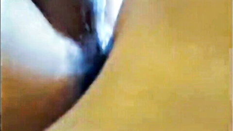 Amateur Chinese close-up of pussy with blue vibrator insertion