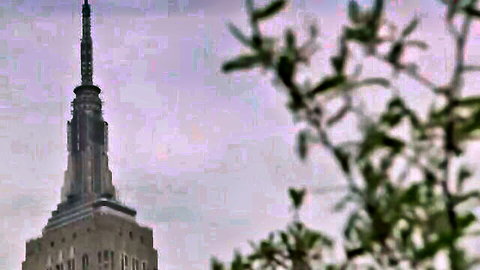 Vintage 1983 retro porn thumbnail: Empire State Building skyline view