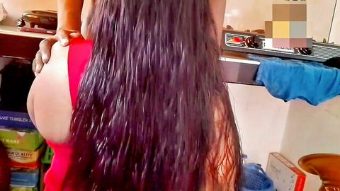 Shama1000's big Indian ass exposed, bending over from behind