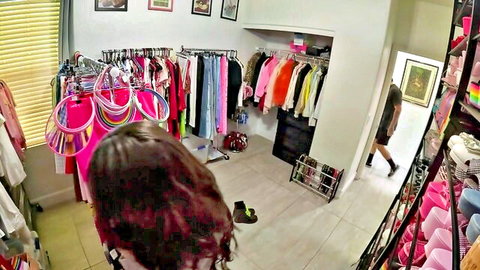 Hime Marie BTS in colorful dressing room, HookupHotshot anal episode