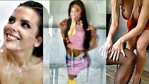 Women submitting to BBC in explicit interracial scene with facials and touching