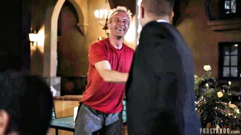 Tommy Pistol embraces Alex Mack in steamy threesome setup with Paige Owens