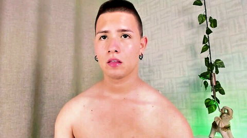Paul Baker shirtless hairy striptease tease on Stripchat