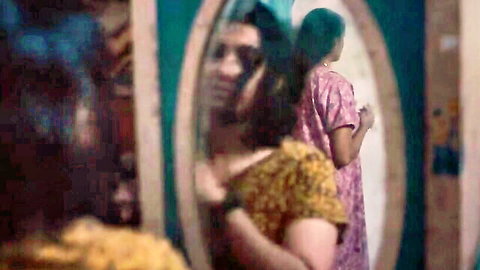 Kani Kusruti and Divya Prabhan in mirror scene from All We Imagine as Light, Indian celebs in floral dresses