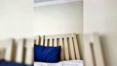DirtySnowball69 striptease preview on bed with blue pillow