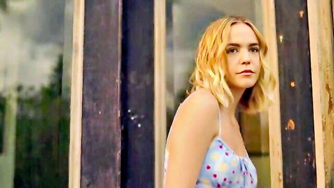 Maia Reficco in sexy polka dot spaghetti strap dress, Pretty Little Liars scene