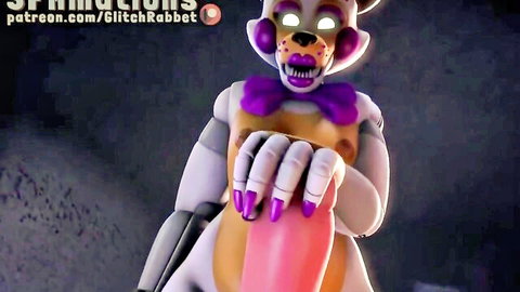 Femboy fox Lolbit seductive pose with toy in furry adult thumbnail