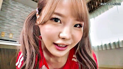 Ichika Matsumoto as jealous sister in sweaty uniform, cute smile