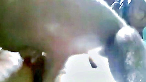 Blurry Pakistani girl in doggy style fucked by man in front of husband