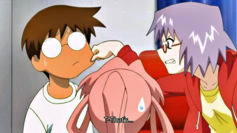 Evangelion Asuka and Shinji cosplay tease, cheek poke moment