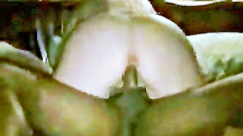 Thick BBC cock deeply penetrates big white ass pussy in doggy style interracial fuck