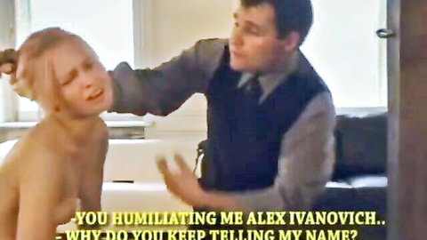 Blonde college babe dominated by kinky professor in bondage sex