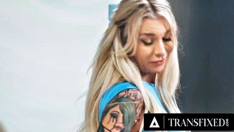 Ashley Lane in blue top with arm tattoo, thoughtful surprise for Aubrey Kate